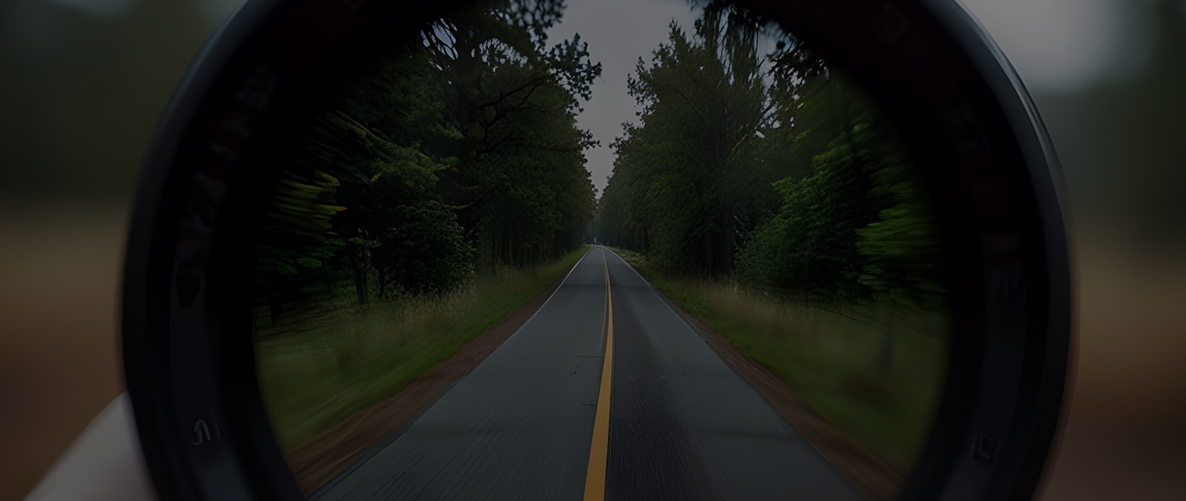 Lens with road